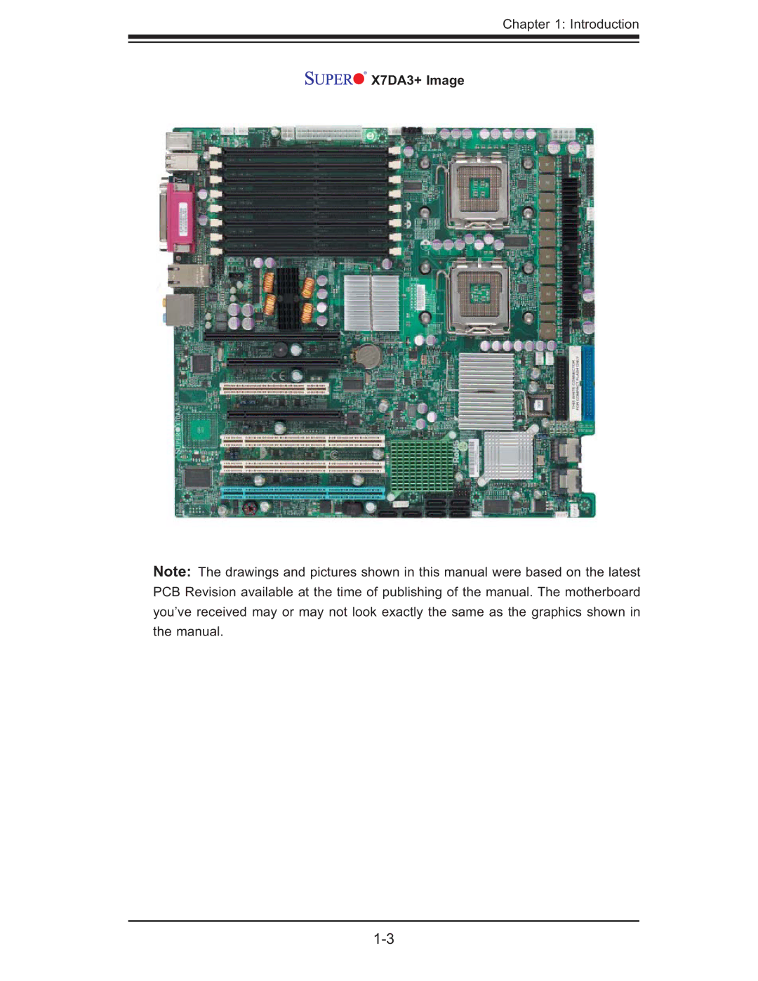 SUPER MICRO Computer MBDX7DA3O user manual X7DA3+ Image 