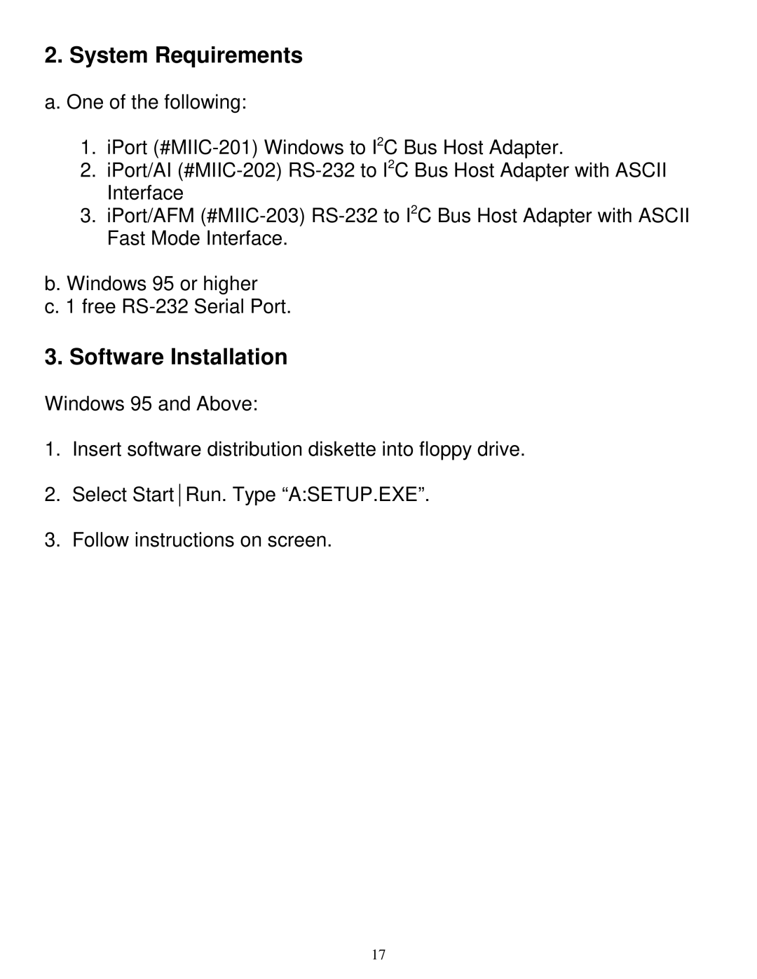 SUPER MICRO Computer MIIC-203 manual System Requirements, Software Installation 