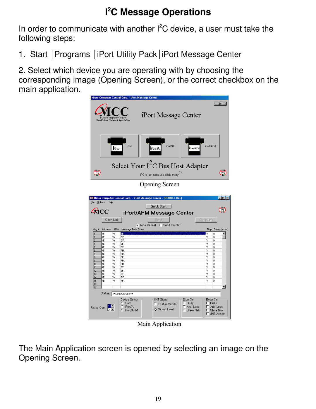 SUPER MICRO Computer MIIC-203 manual I2C Message Operations 