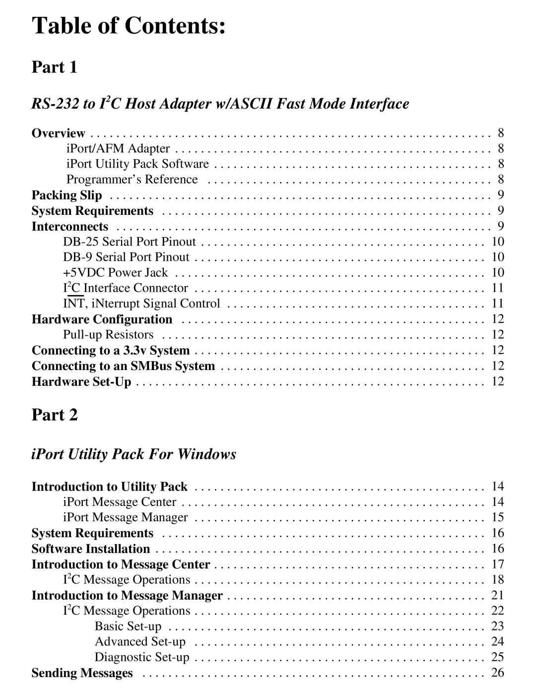 SUPER MICRO Computer MIIC-203 manual Table of Contents 