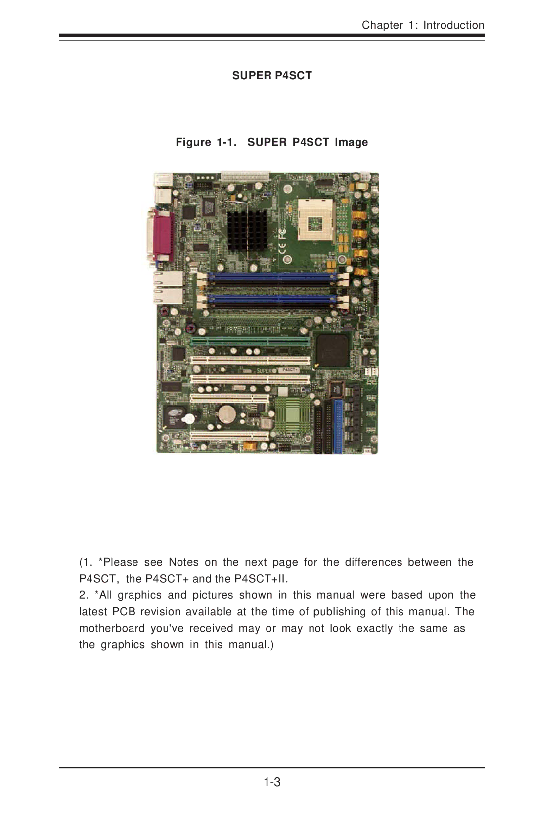 SUPER MICRO Computer P4SCT+II user manual Super P4SCT 