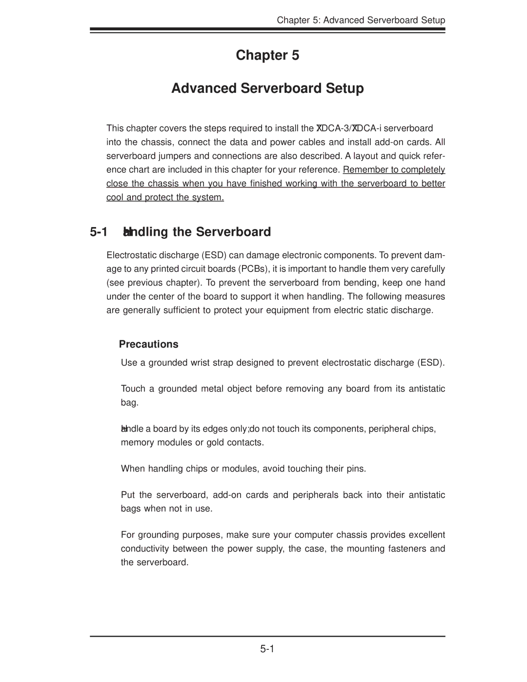 SUPER MICRO Computer SERIES3800, S120T user manual Chapter Advanced Serverboard Setup 