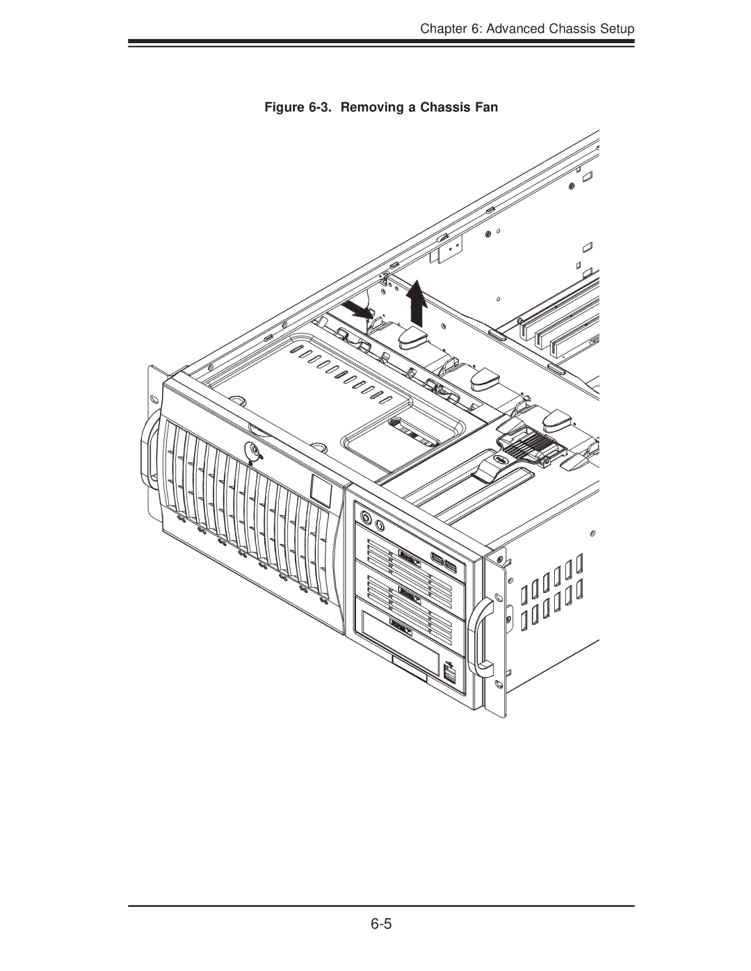 SUPER MICRO Computer SERIES3800, S120T user manual Removing a Chassis Fan 