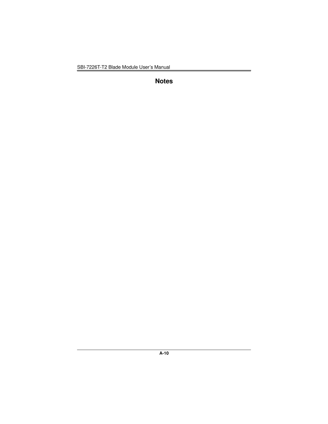 SUPER MICRO Computer user manual SBI-7226T-T2 Blade Module User’s Manual 