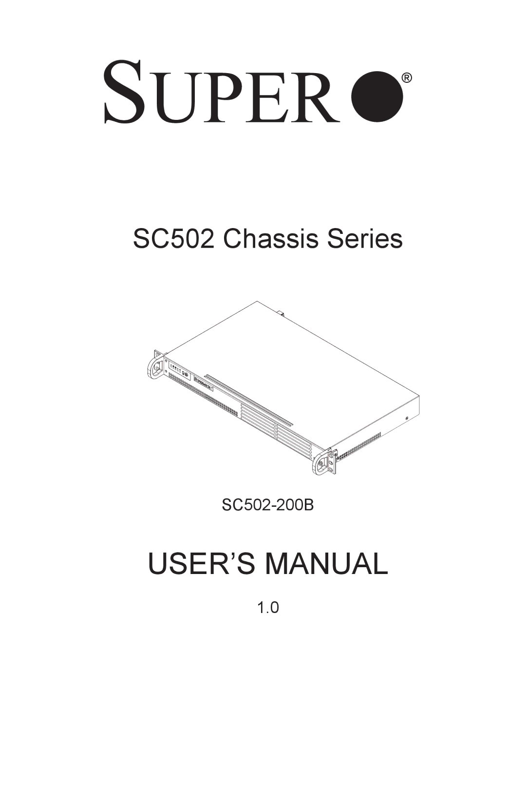 SUPER MICRO Computer SC502-200B user manual Super 