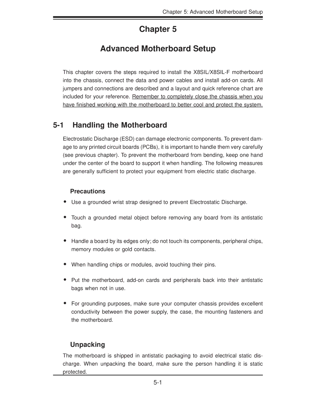 SUPER MICRO Computer SuperServer 5016I-TF user manual Chapter Advanced Motherboard Setup 