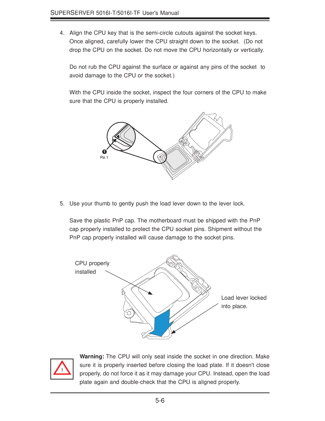 SUPER MICRO Computer SuperServer 5016I-TF user manual 