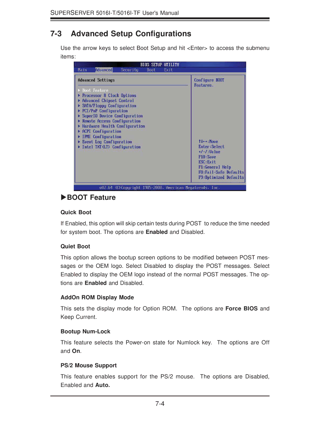 SUPER MICRO Computer SuperServer 5016I-TF user manual Advanced Setup Conﬁgurations, Xboot Feature 