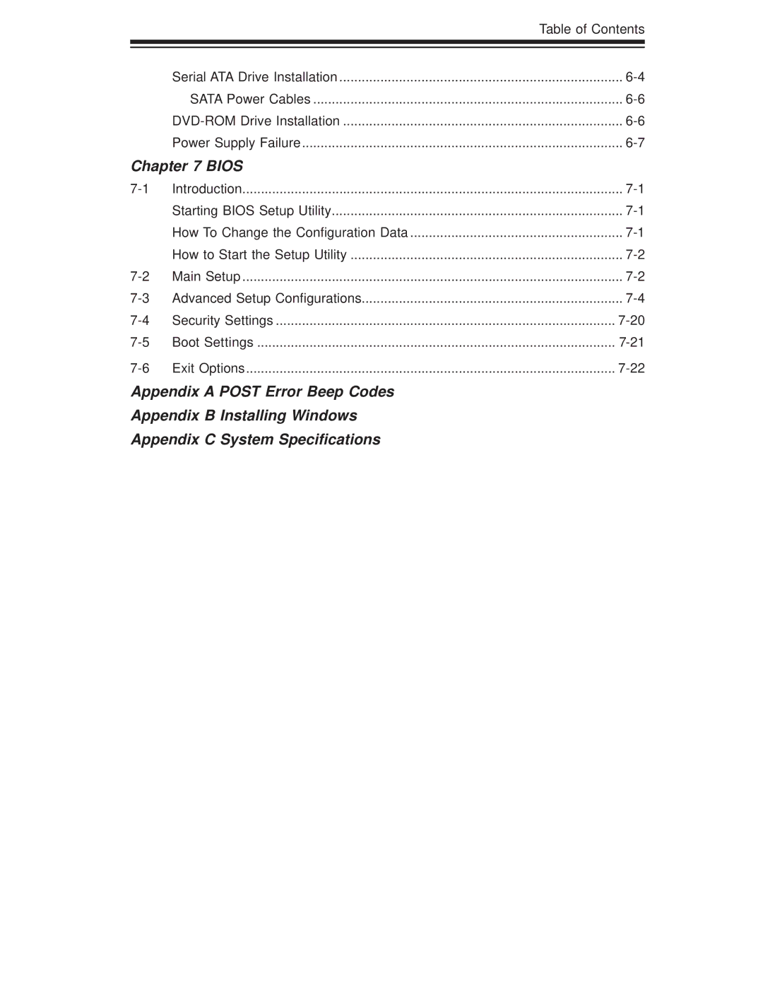 SUPER MICRO Computer SuperServer 5016I-TF user manual Bios 