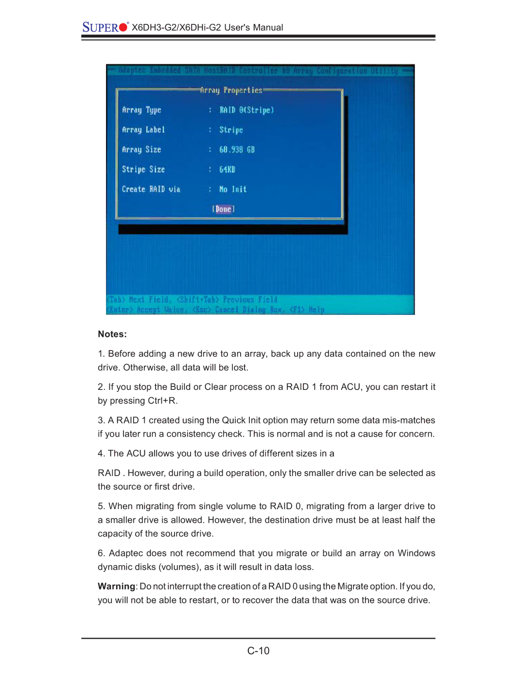 SUPER MICRO Computer X6DHi-G2, X6DH3-G2 user manual 