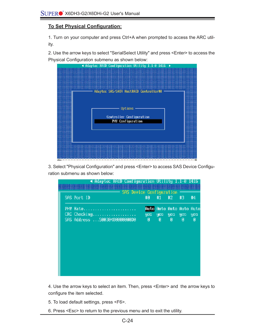 SUPER MICRO Computer X6DHi-G2, X6DH3-G2 user manual To Set Physical Conﬁguration 