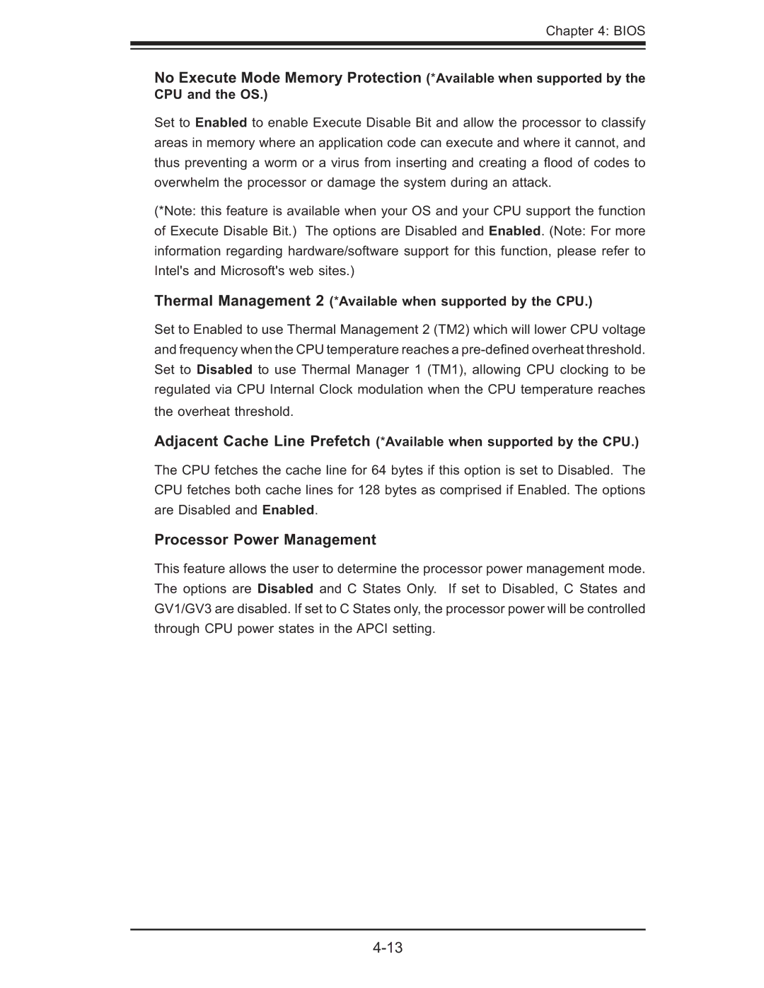 SUPER MICRO Computer X6DH3-G2, X6DHi-G2 user manual Processor Power Management, CPU and the OS 