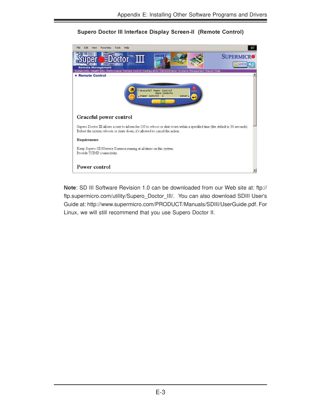 SUPER MICRO Computer X7DB8, X7DBE user manual Supero Doctor III Interface Display Screen-II Remote Control 