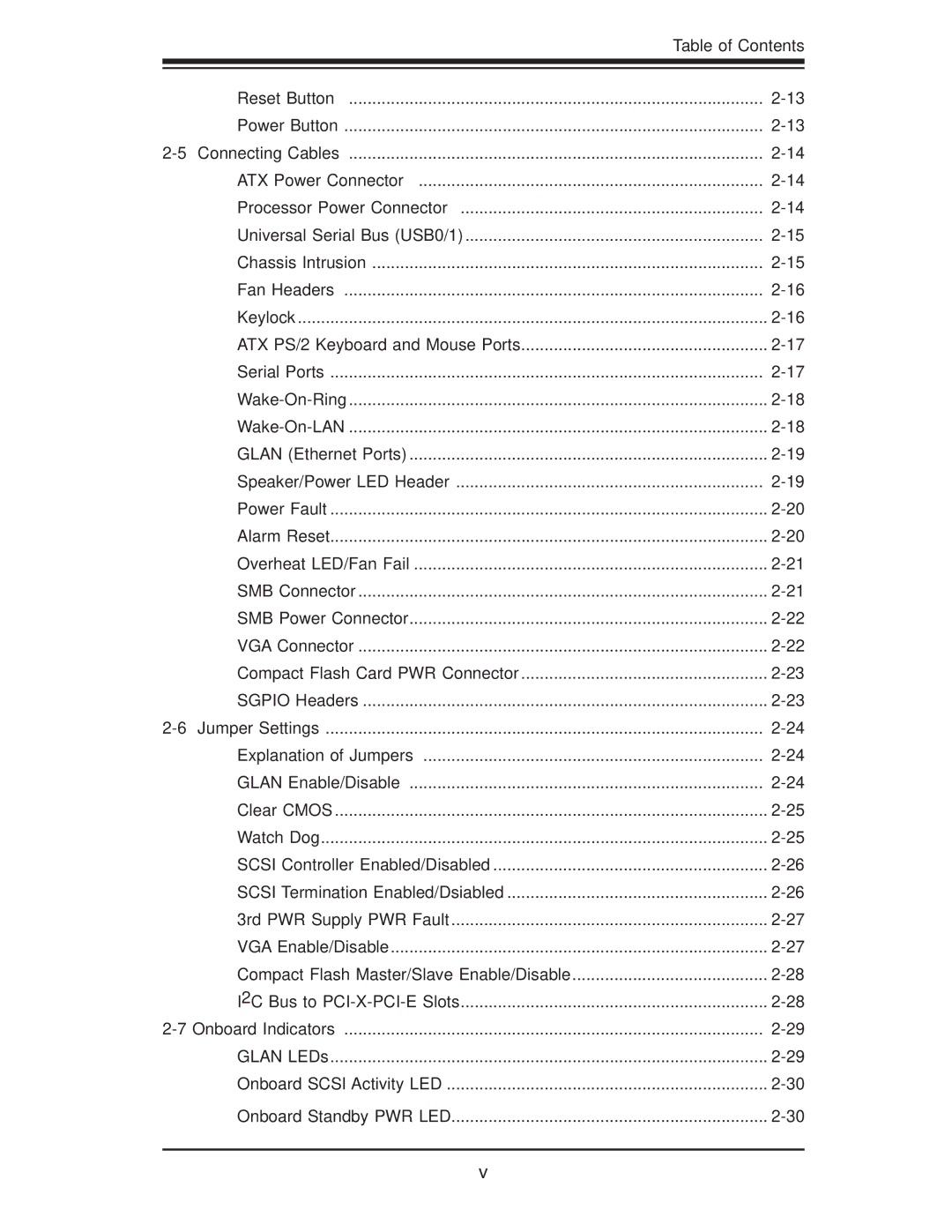 SUPER MICRO Computer X7DB8, X7DBE user manual Table of Contents 