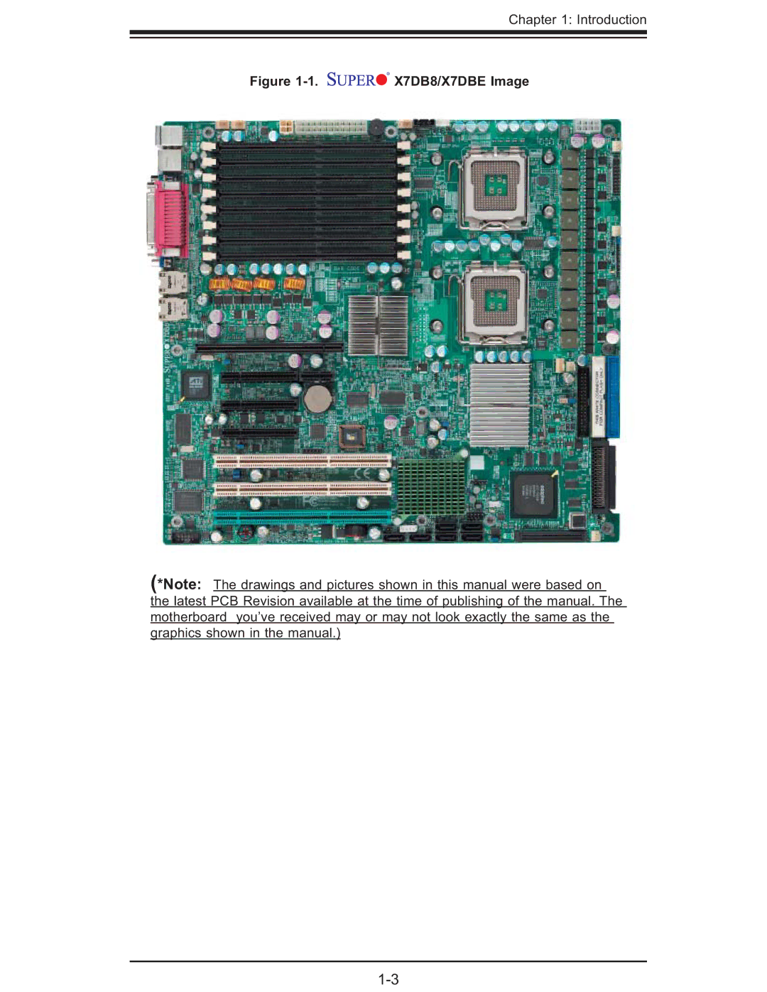 SUPER MICRO Computer user manual X7DB8/X7DBE Image 