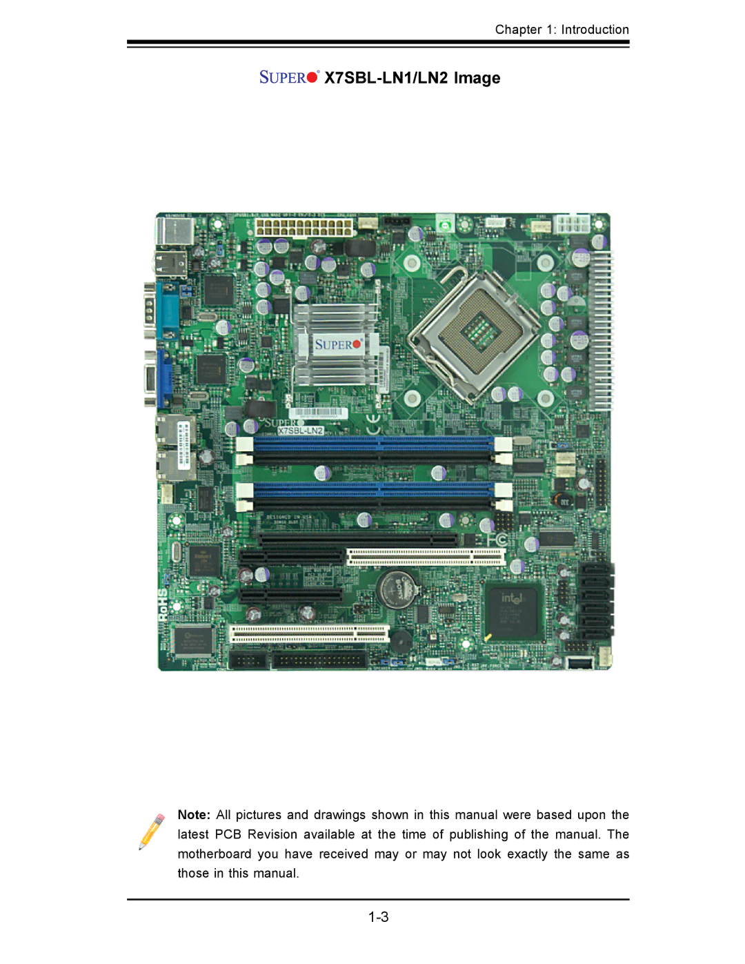 SUPER MICRO Computer user manual X7SBL-LN1/LN2 Image 