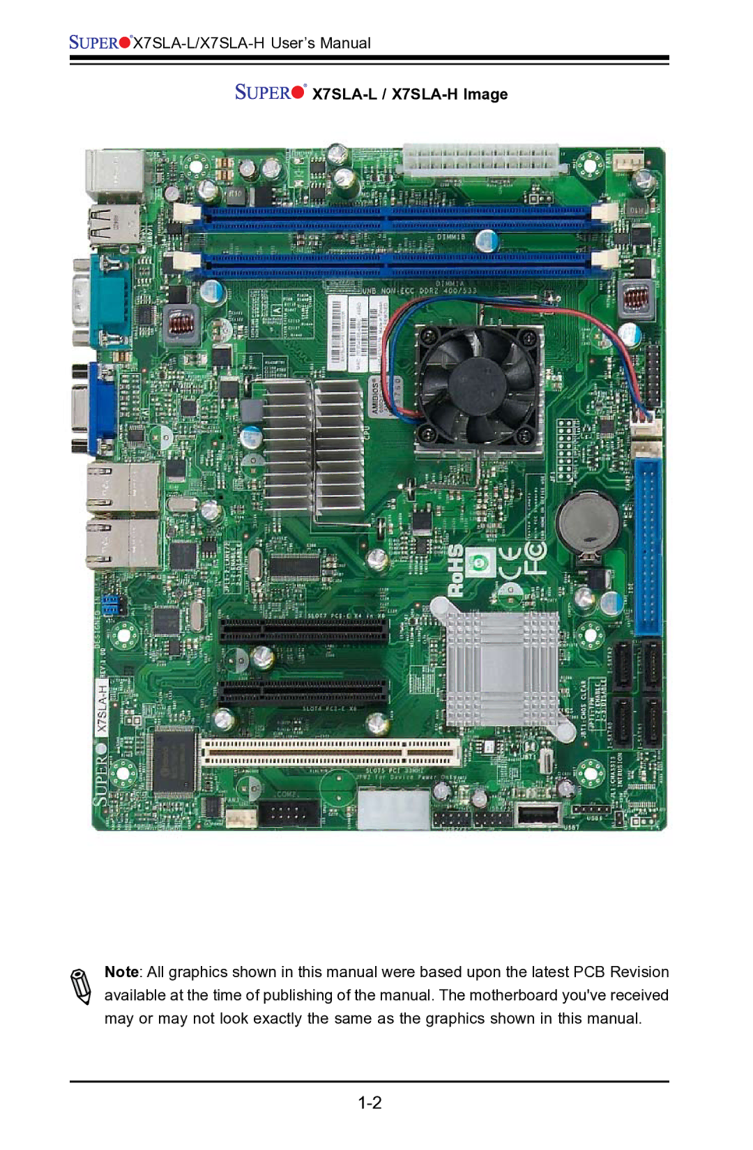 SUPER MICRO Computer user manual X7SLA-L / X7SLA-H Image 