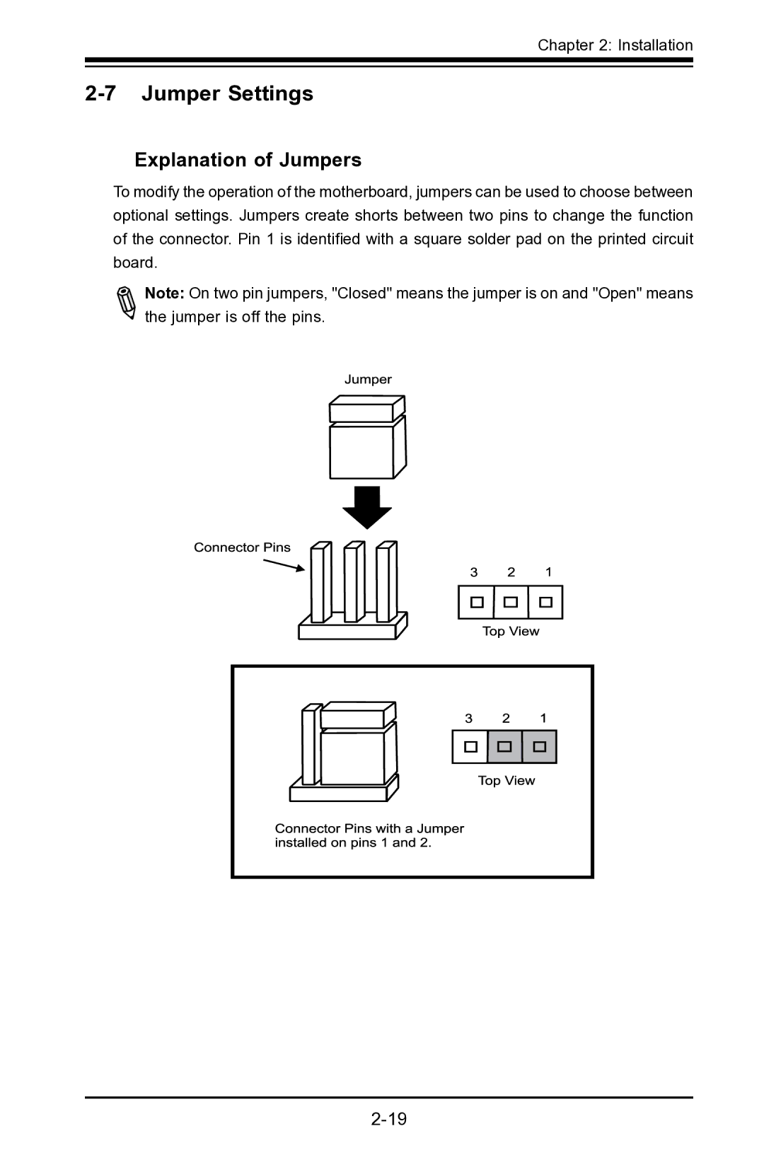 SUPER MICRO Computer X7SLA-L, X7SLA-H user manual Jumper Settings, Explanation of Jumpers 