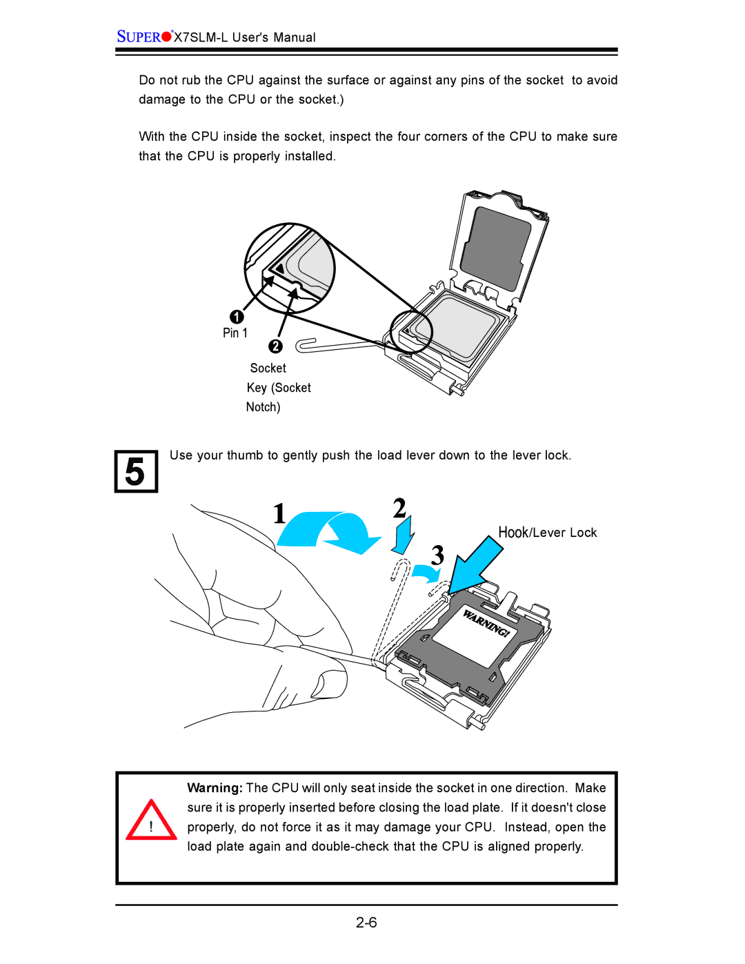 SUPER MICRO Computer x7slm-l user manual 