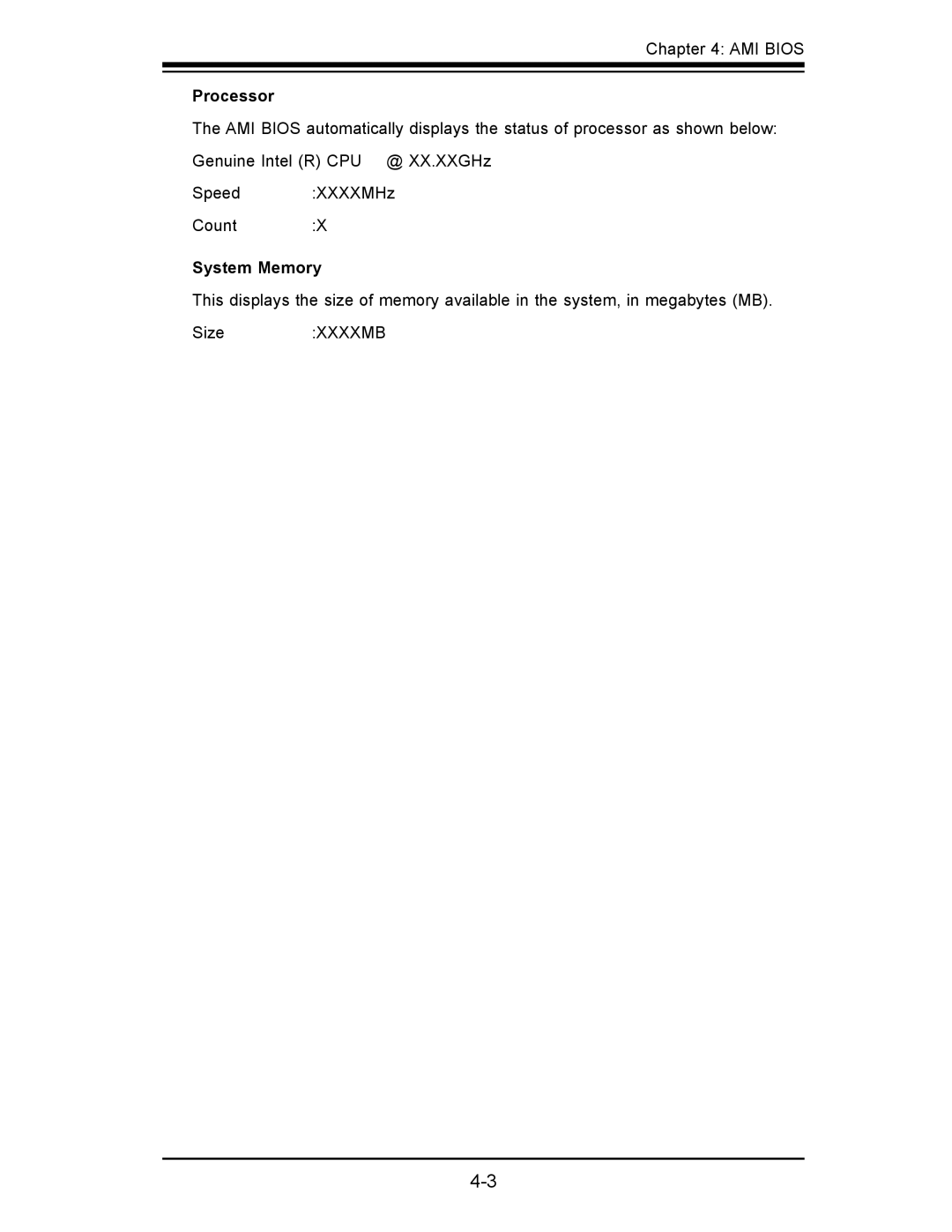 SUPER MICRO Computer x7slm-l user manual Processor, System Memory 