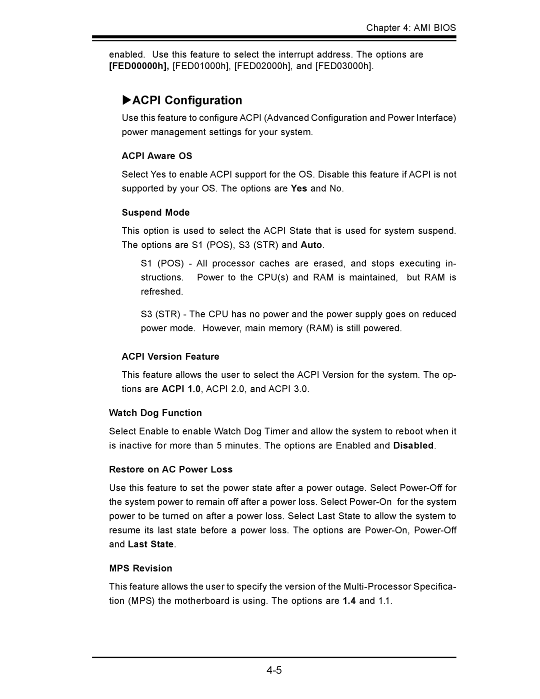 SUPER MICRO Computer x7slm-l user manual ΥACPI Conﬁ guration 