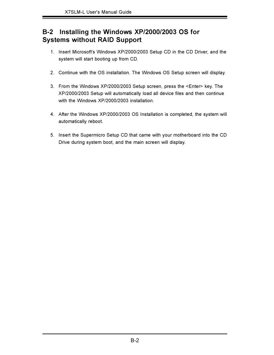 SUPER MICRO Computer x7slm-l user manual 