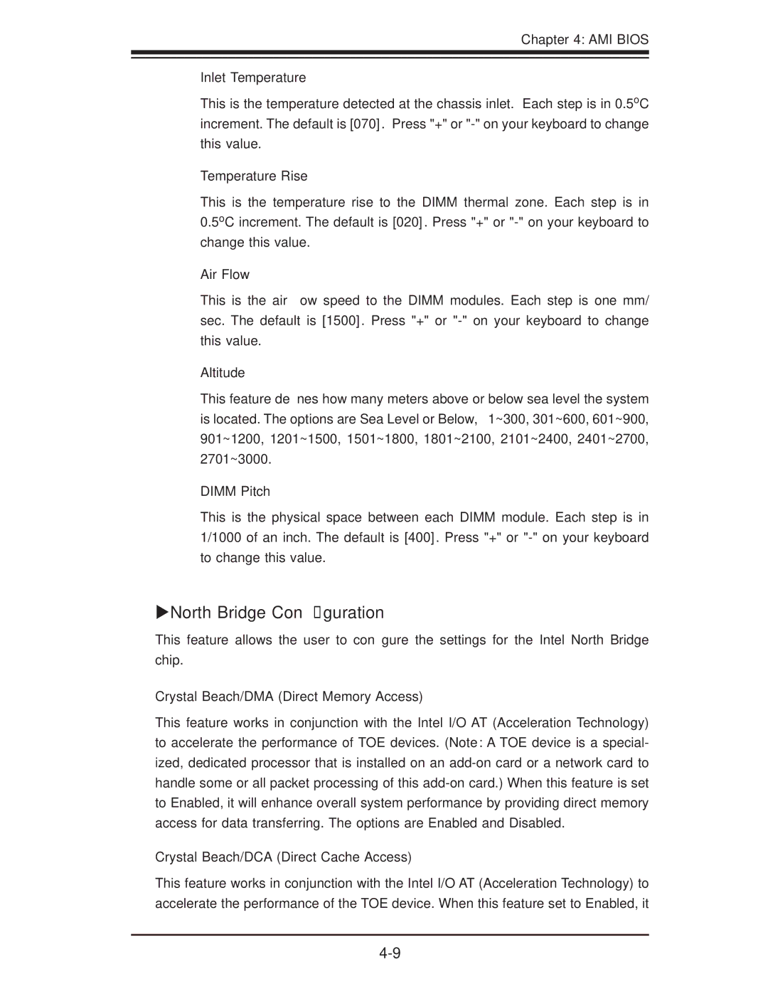 SUPER MICRO Computer X8DA3 user manual XNorth Bridge Conﬁguration 