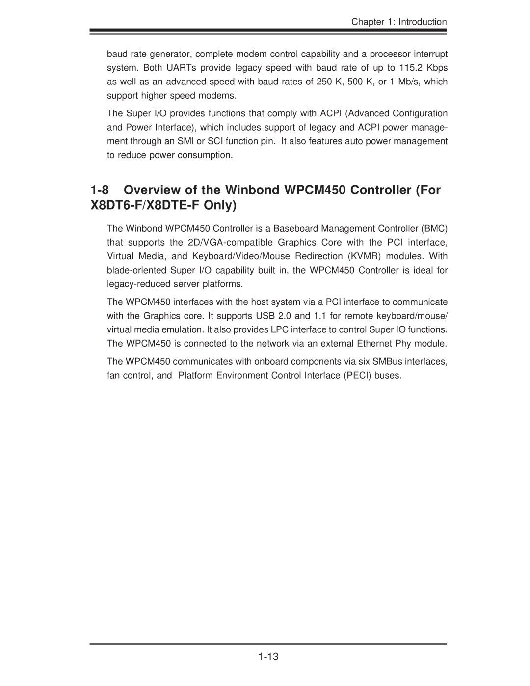 SUPER MICRO Computer X8DTE-F, X8DT6-F user manual 