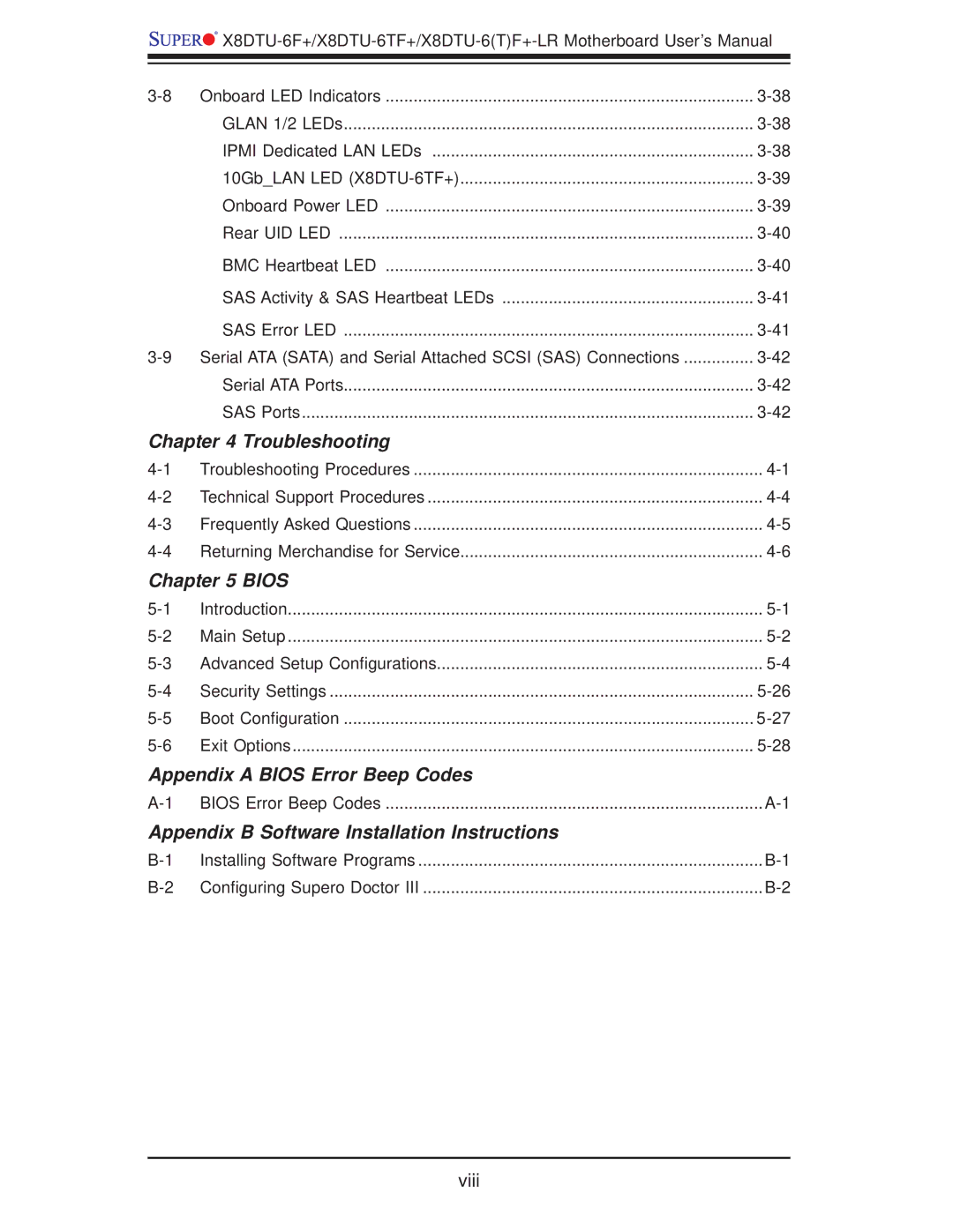 SUPER MICRO Computer X8DTU-6F+-LR, X8DTU-6TF+-LR manual Troubleshooting, Main Setup 