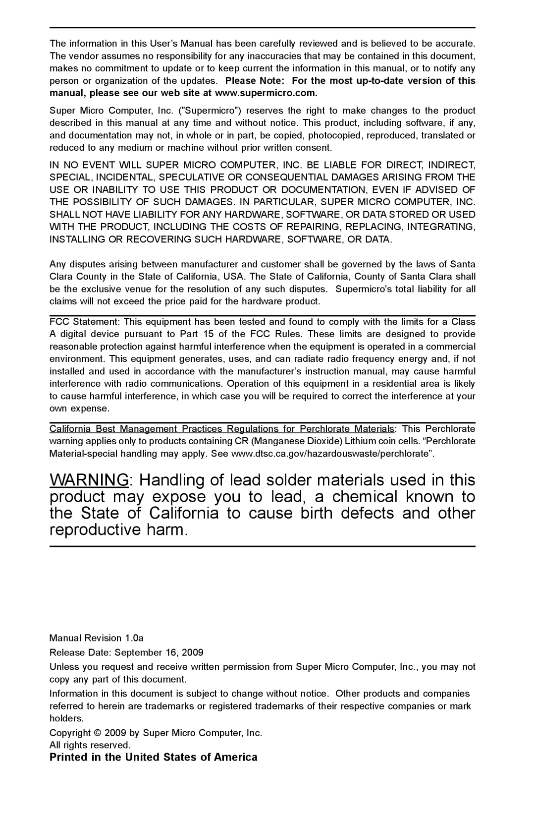 SUPER MICRO Computer X8SIL user manual 