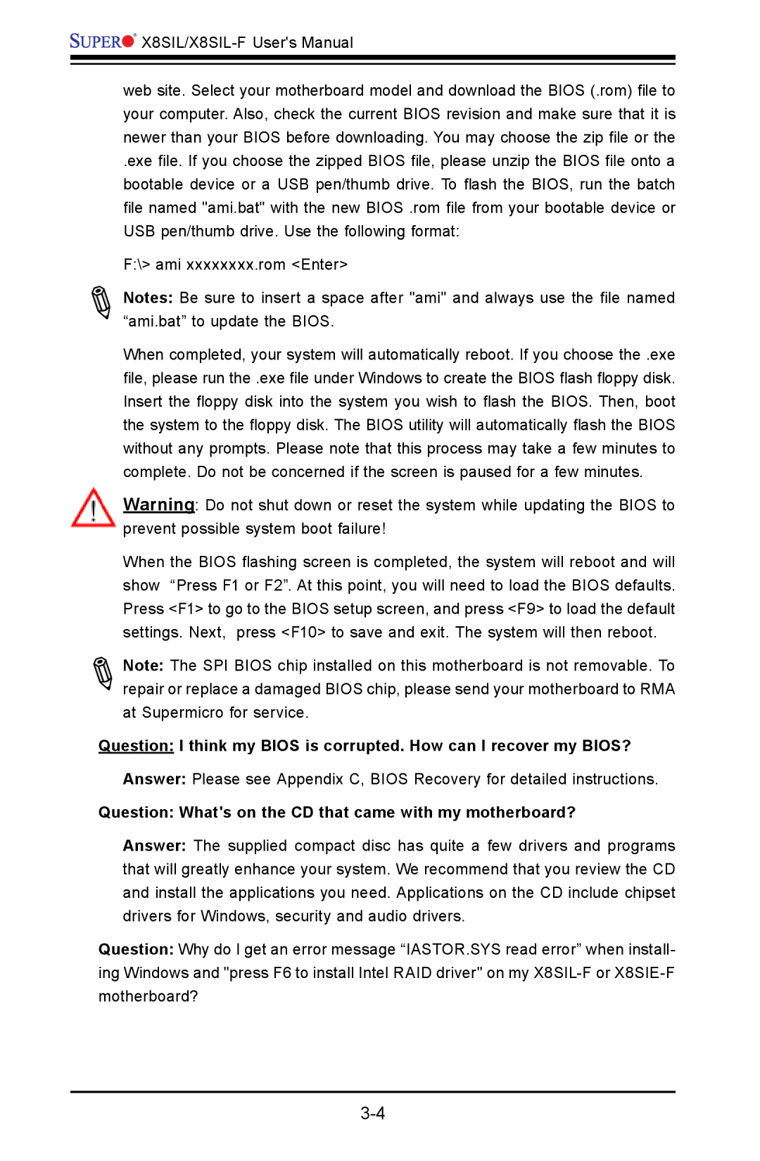 SUPER MICRO Computer X8SIL user manual Question Whats on the CD that came with my motherboard? 