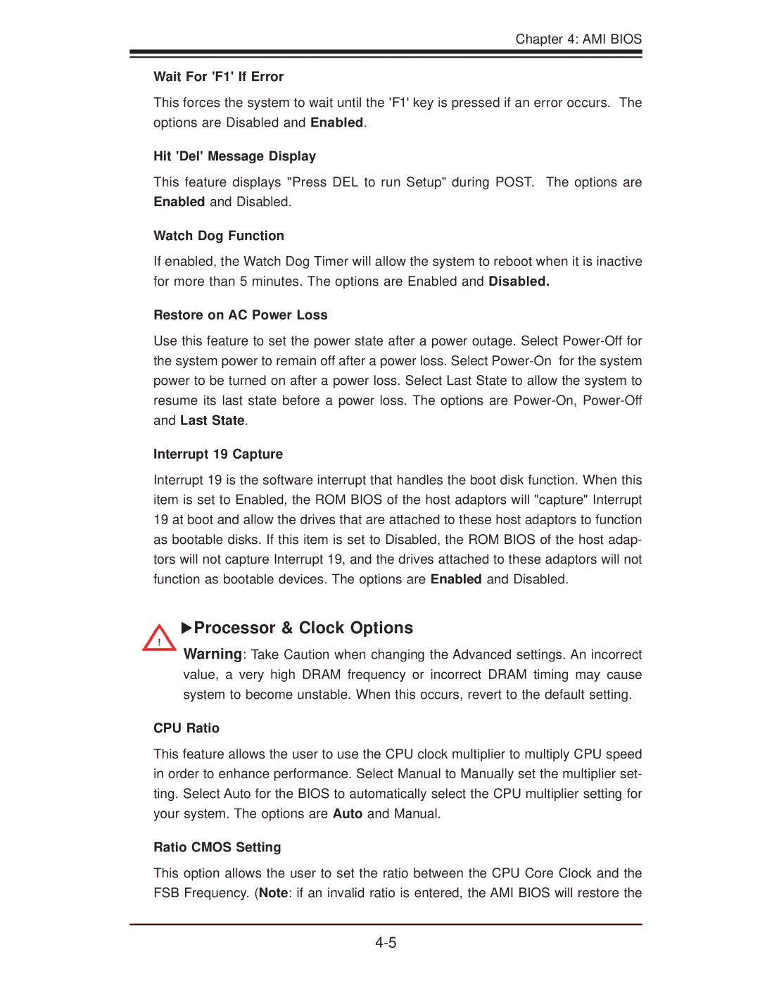 SUPER MICRO Computer X8STI-LN4, X8STI-F, X8STI-3F user manual XProcessor & Clock Options 