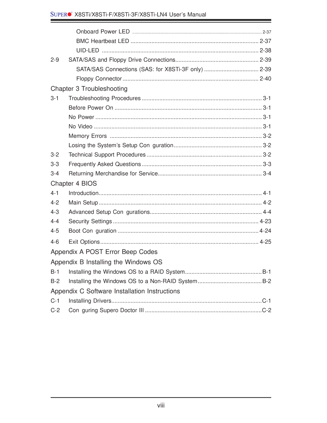 SUPER MICRO Computer X8STI-F, X8STI-LN4, X8STI-3F user manual Appendix C Software Installation Instructions 