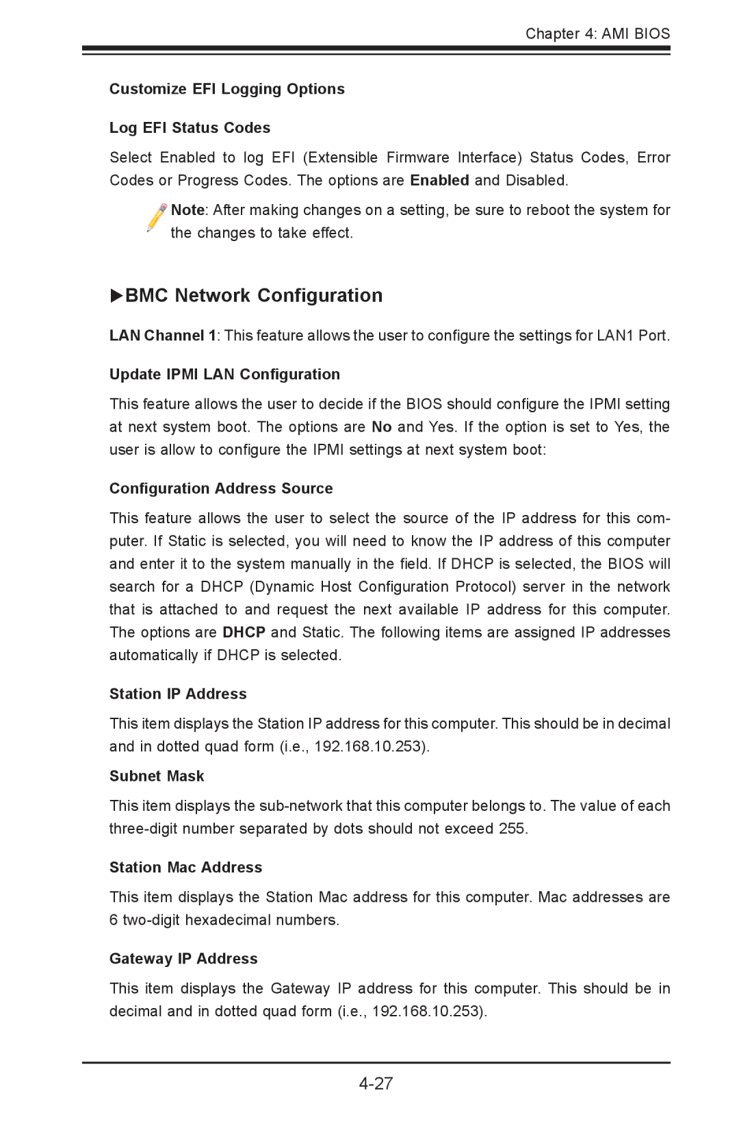 SUPER MICRO Computer X9DRD-iF, X9DRD-LF user manual BMC Network Configuration 