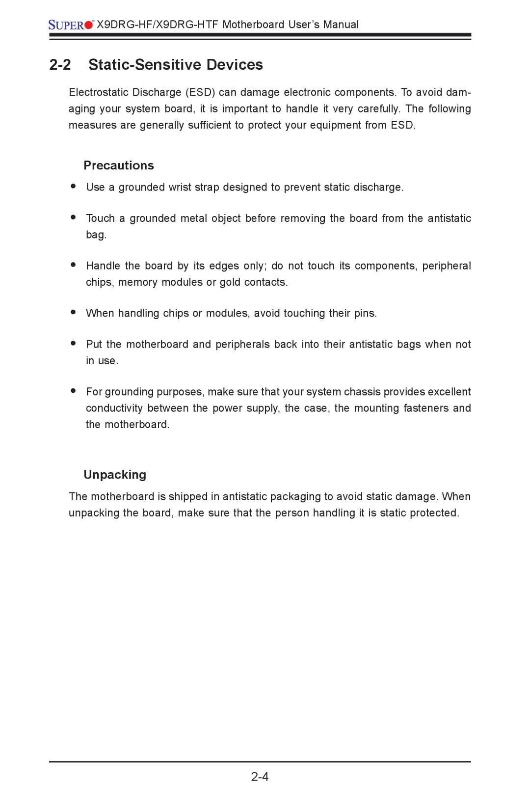 SUPER MICRO Computer X9DRG-HF, X9DRG-HTF user manual 