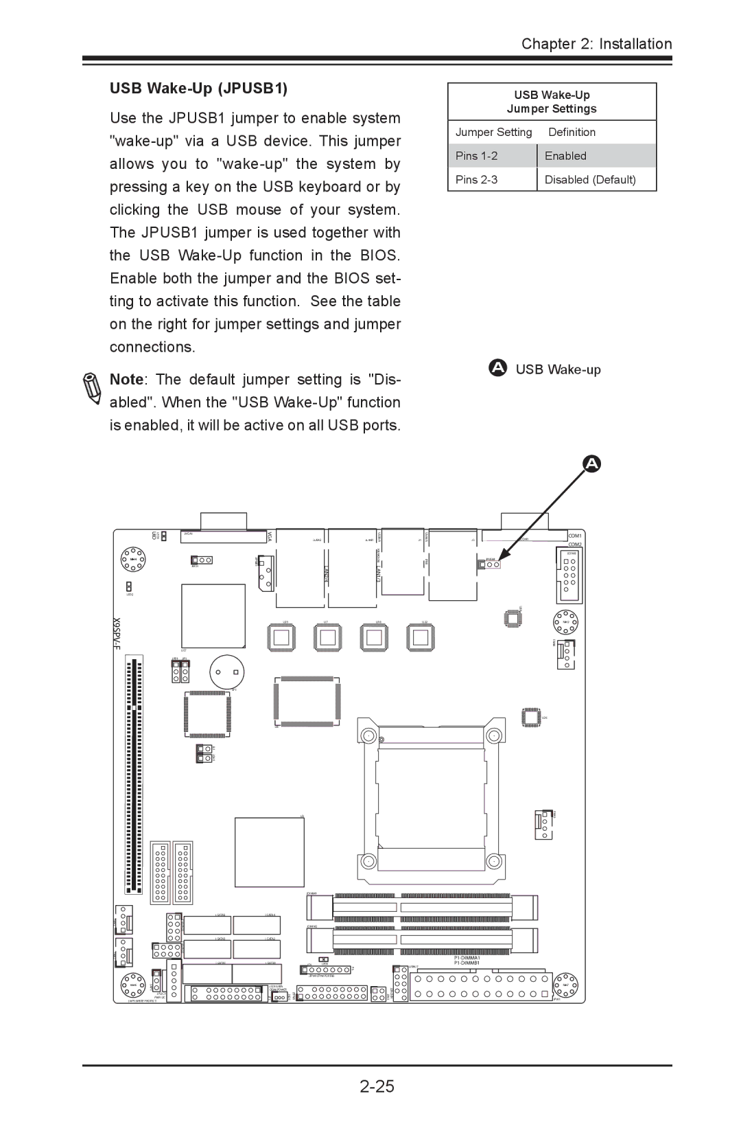 SUPER MICRO Computer X9SPV-LN4F, X9SPV-F user manual USB Wake-Up JPUSB1, USB Wake-up 