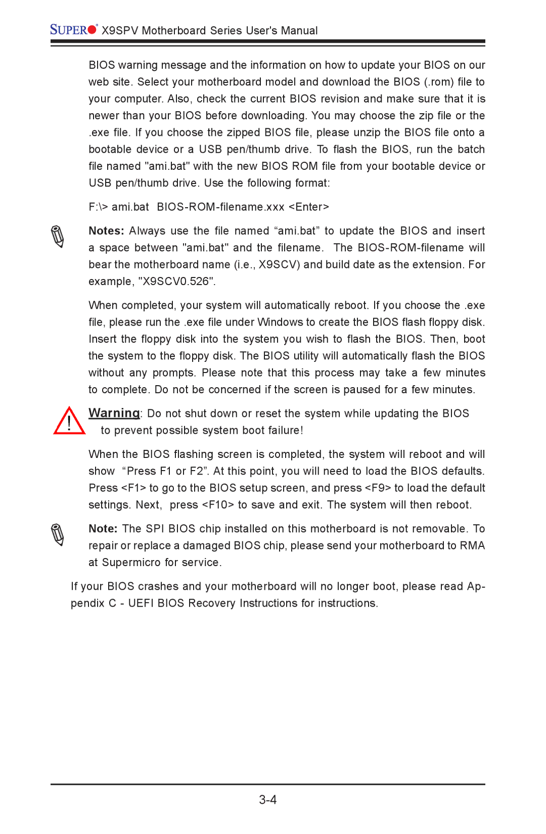 SUPER MICRO Computer X9SPV-F, X9SPV-LN4F user manual 