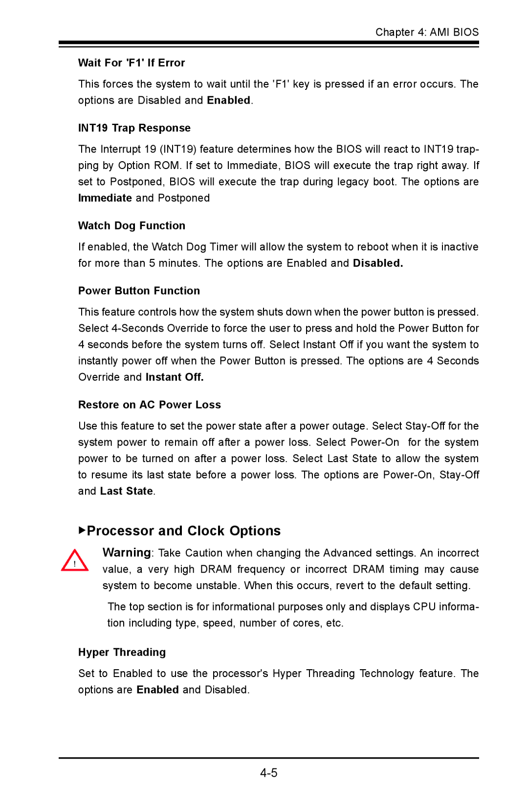 SUPER MICRO Computer X9SPV-LN4F, X9SPV-F user manual Processor and Clock Options 