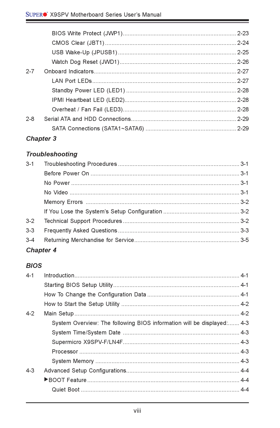 SUPER MICRO Computer X9SPV-F Technical Support Procedures, Introduction, Advanced Setup Configurations BOOT Feature 