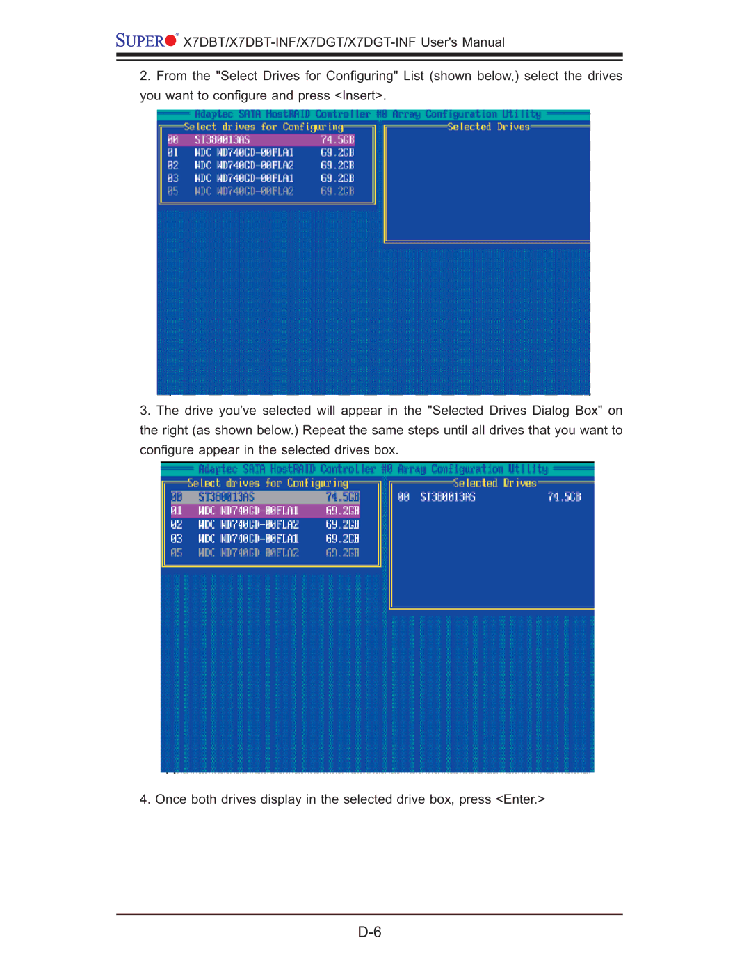 SUPER MICRO Computer XDGT, X7DGT-INF, X7DBT-INF user manual 