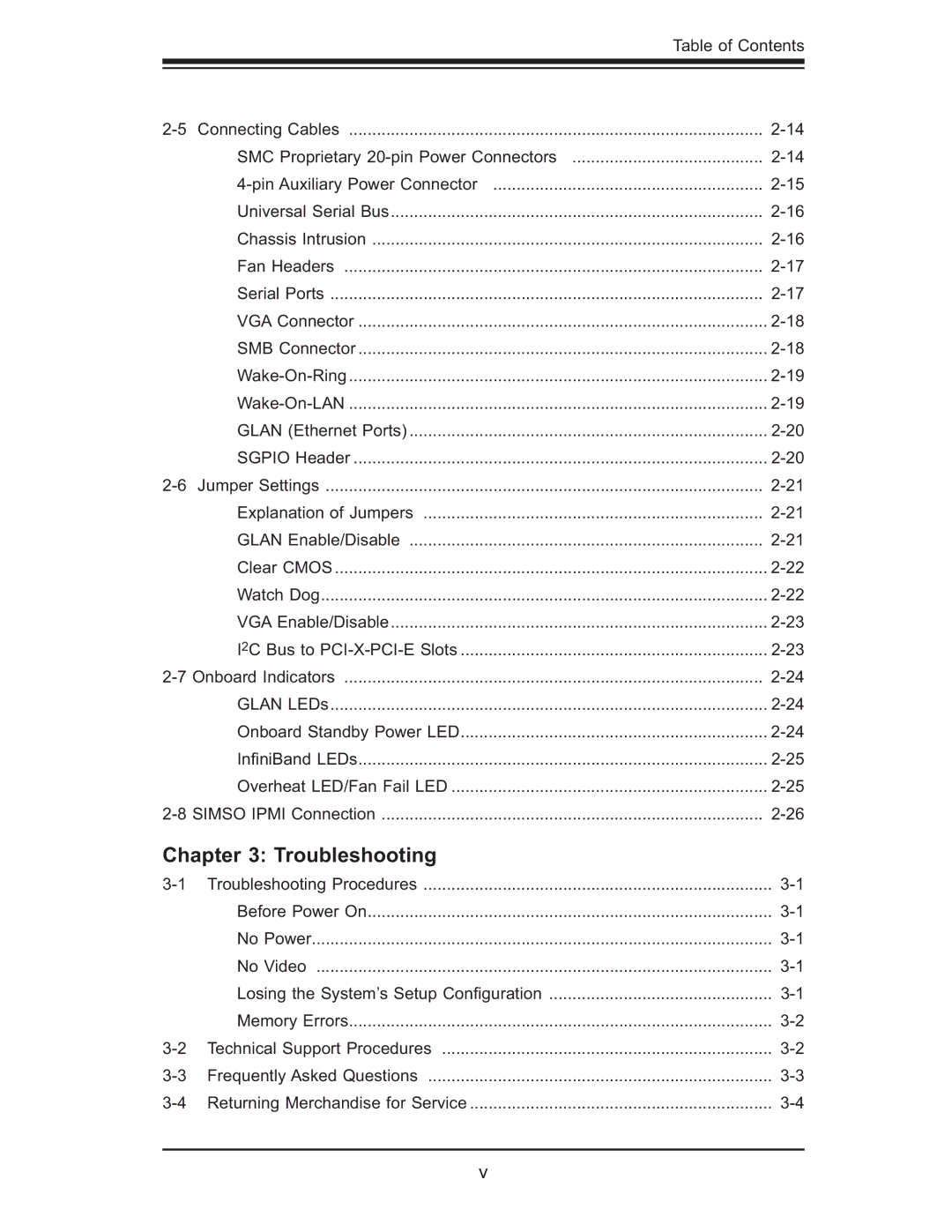 SUPER MICRO Computer XDGT, X7DGT-INF, X7DBT-INF user manual Troubleshooting 