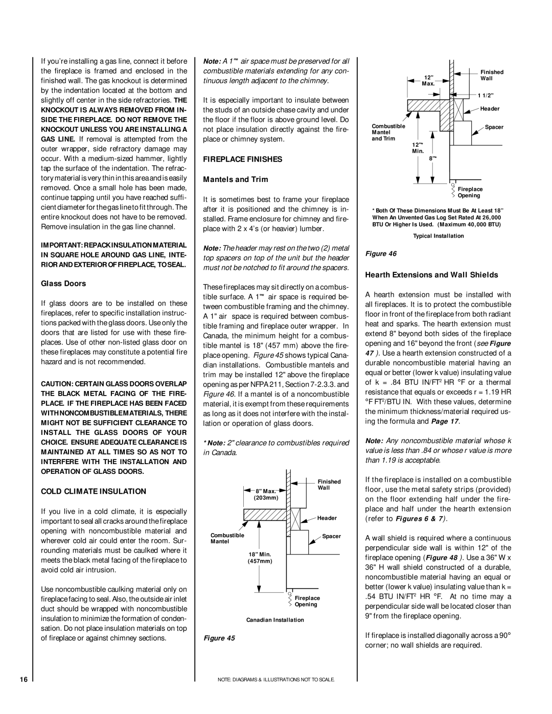 Superior BCI-36, BR-36-2, BC-36-2 Glass Doors, Cold Climate Insulation, Fireplace Finishes, Mantels and Trim 