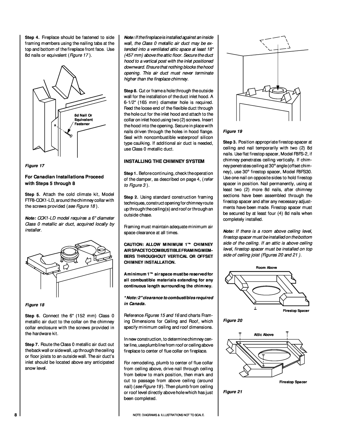 Superior BCI-36, BR-36-2, BC-36-2 installation instructions Installing The Chimney System 