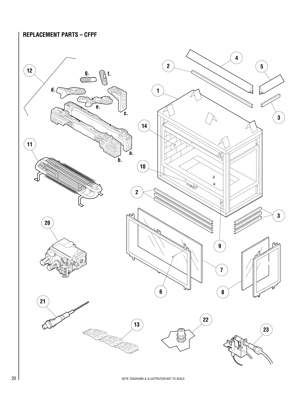 Superior CFPF-CMP, CFST-CMP, CFPF-CMN, CFST-CMN installation instructions Replacement Parts Cfpf 