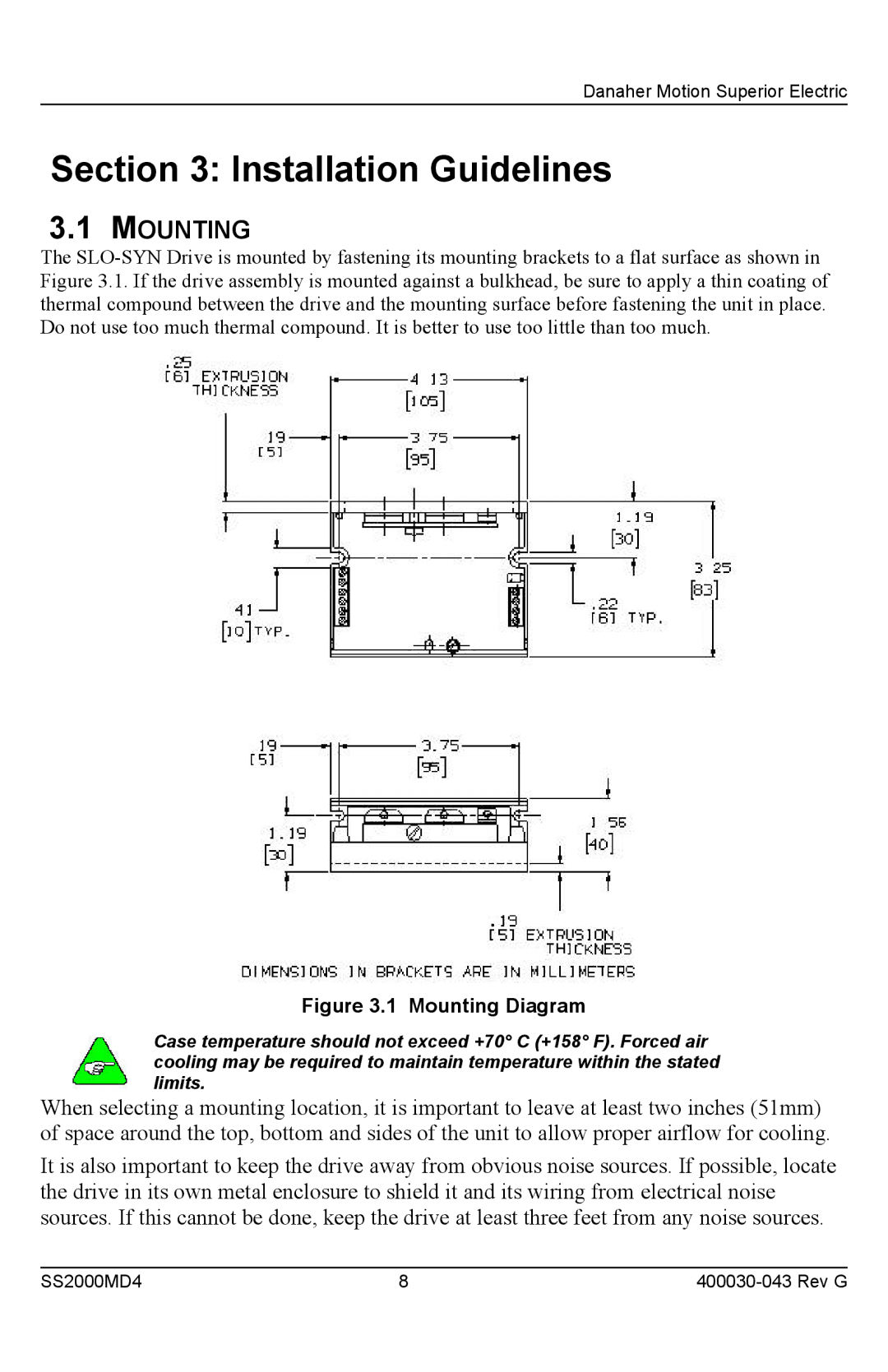 Superior SS2000MD4 installation instructions Installation Guidelines, Mounting 