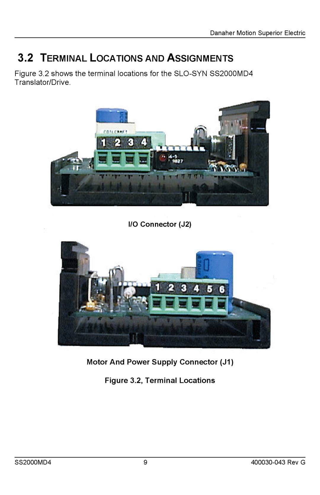 Superior SS2000MD4 installation instructions Terminal Locations and Assignments 