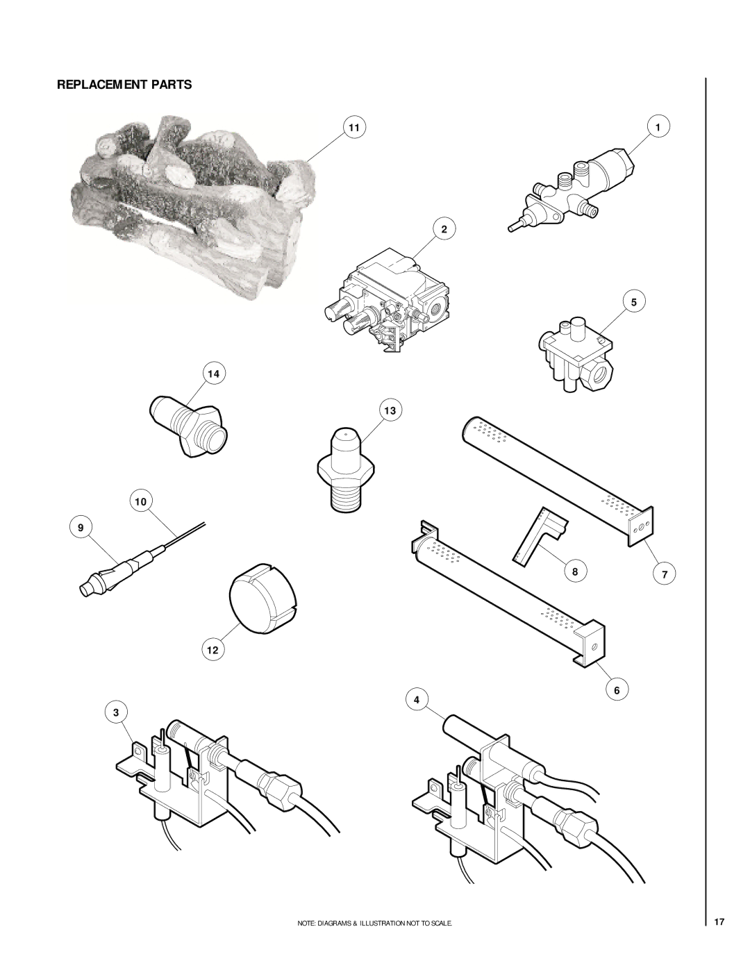 Superior VFGL-28VSP-4 SERIES, VFGL-28MSN-4 SERIES*, VFGL-28VSN-4 SERIES, VFGL-24MSP-4 SERIES* dimensions Replacement Parts 