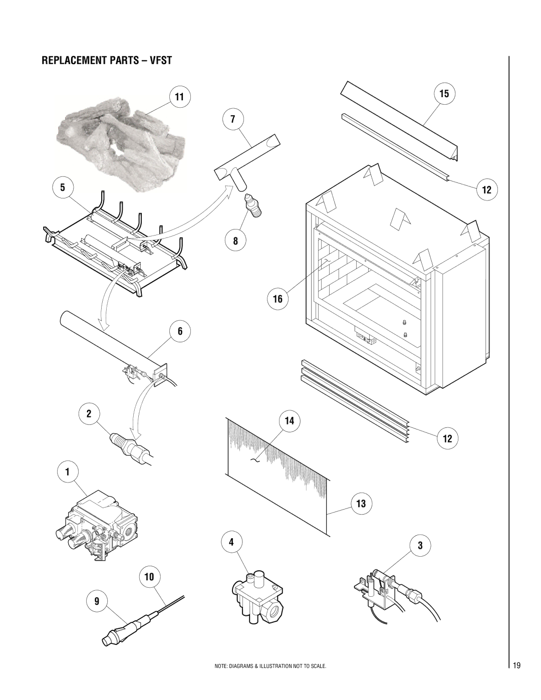 Superior VFPF-CMN-2, VFST-CMP-2, VFPF-CMP-2, VFST-CMN-2 installation instructions Replacement Parts Vfst 