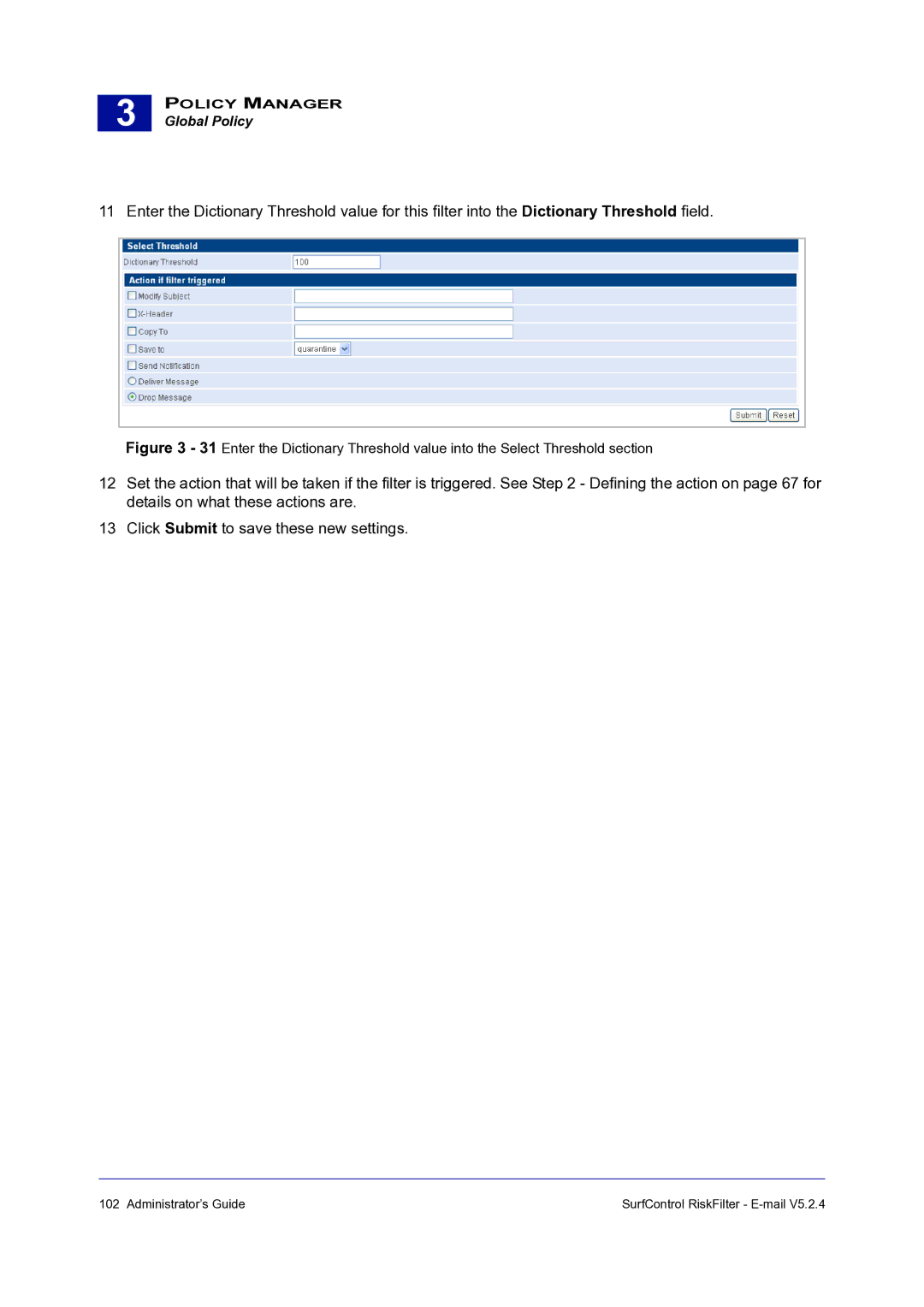 Surf Control 5.2.4 manual Global Policy 