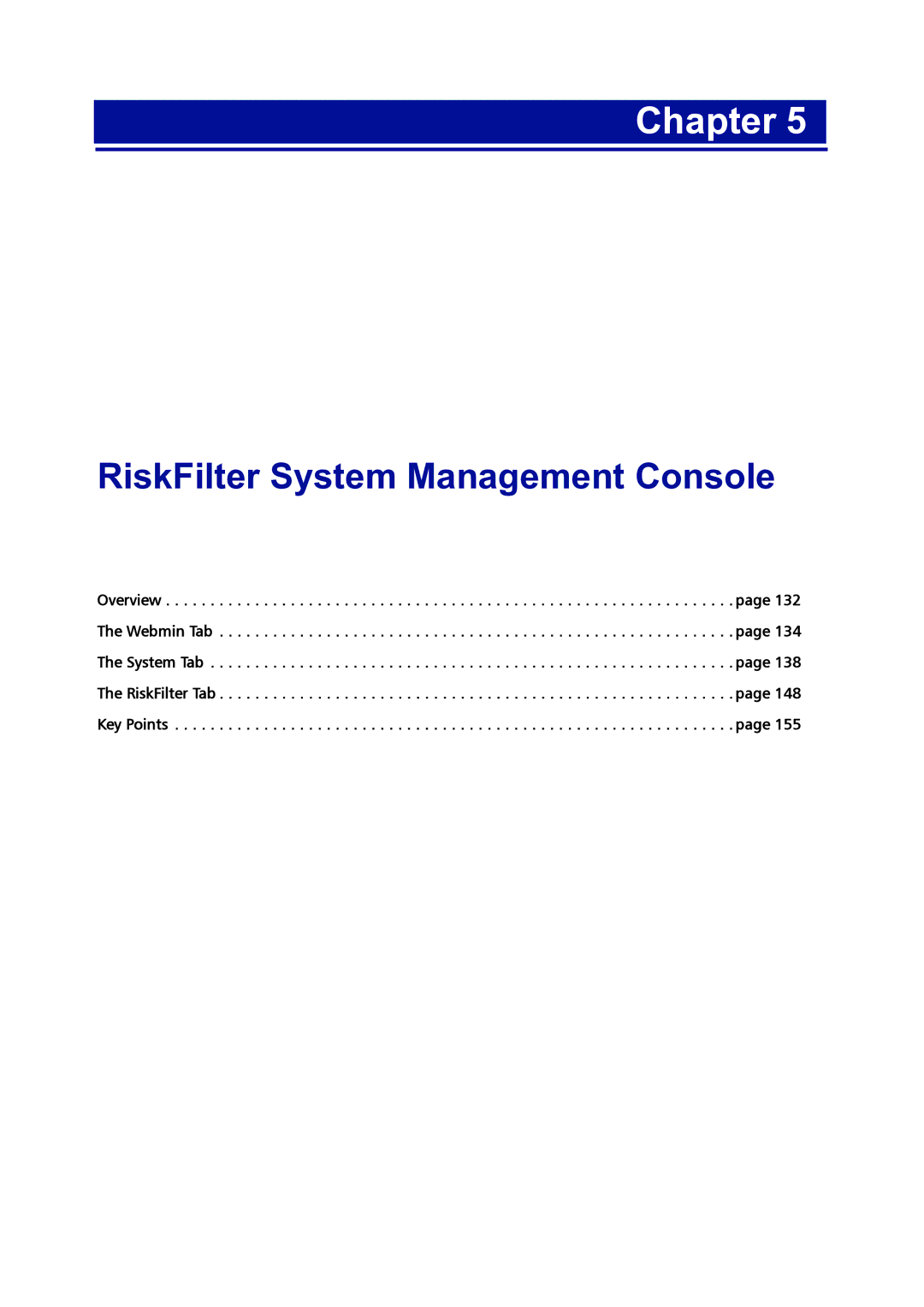 Surf Control 5.2.4 manual RiskFilter System Management Console 